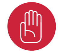 Warning hand